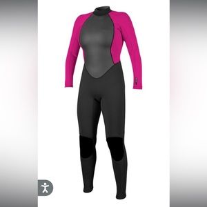 O'Neill Full Woman Wetsuit, Size 8, New, Black&Berry